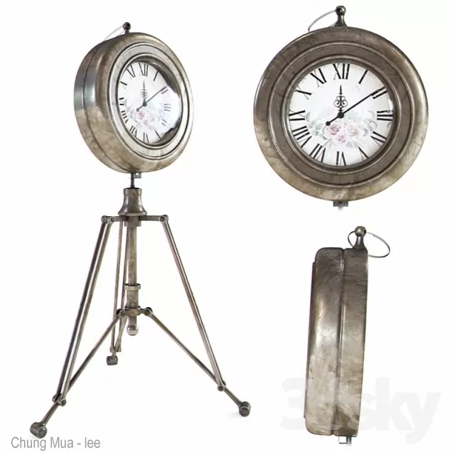 3DSKYFREE – DECOR - CLOCK - WATCH 3DS MAX MODELS