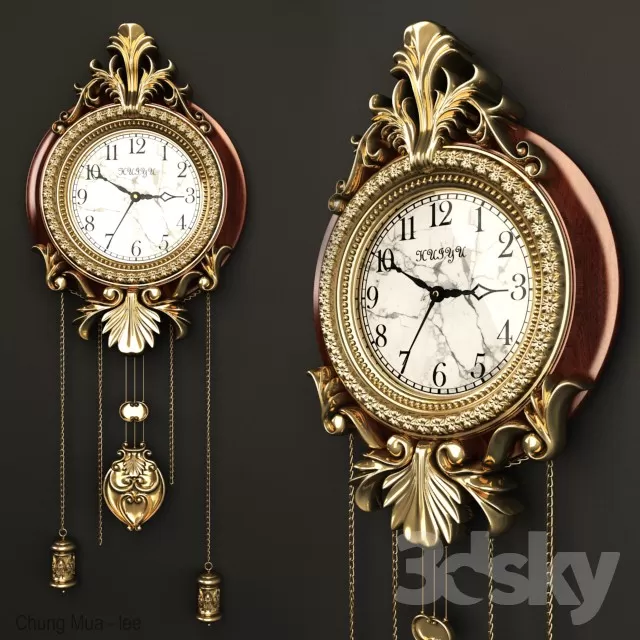 3DSKYFREE – DECOR - CLOCK - WATCH 3DS MAX MODELS