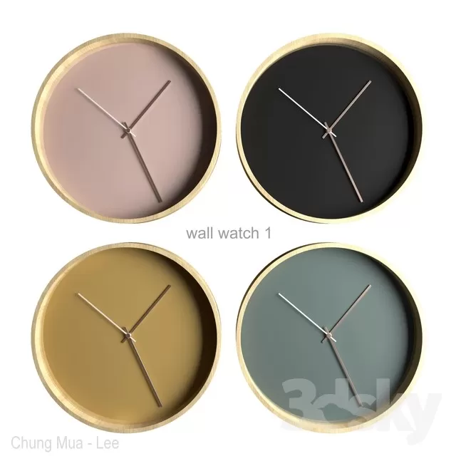 3DSKYFREE – DECOR - CLOCK - WATCH 3DS MAX MODELS