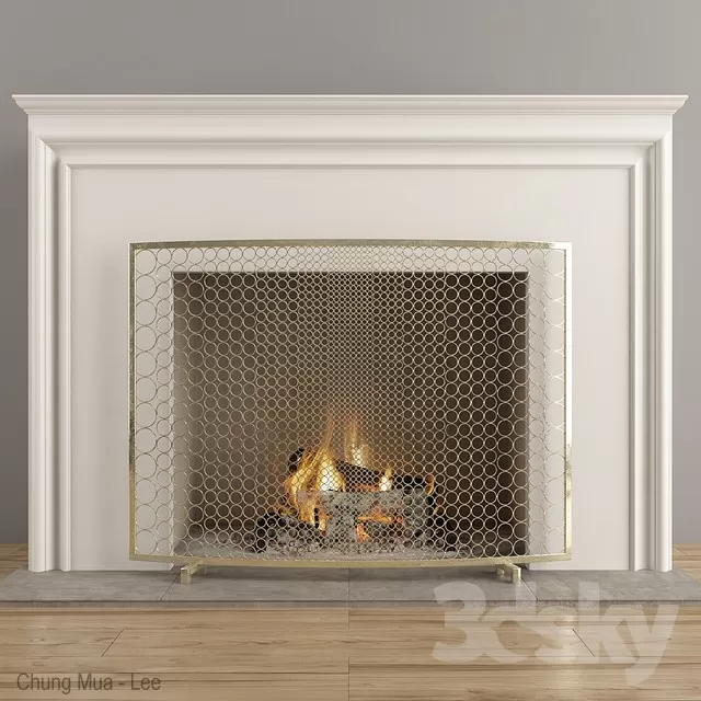 3DSKYFREE – DECOR - FIREPLACE 3DS MAX MODELS