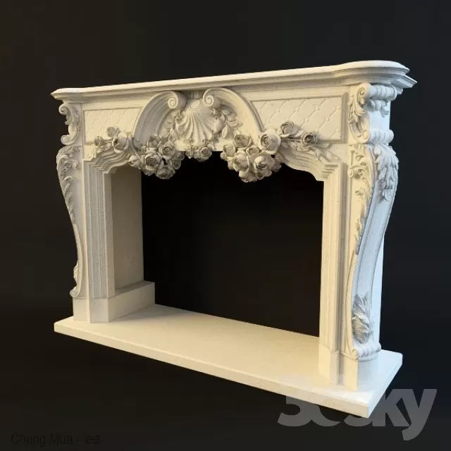 3DSKYFREE – DECOR - FIREPLACE 3DS MAX MODELS