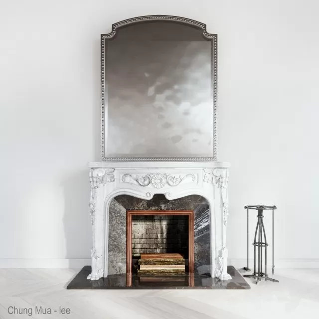 3DSKYFREE – DECOR - FIREPLACE 3DS MAX MODELS