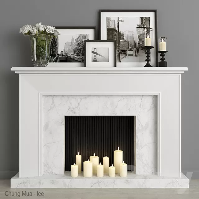 3DSKYFREE – DECOR - FIREPLACE 3DS MAX MODELS