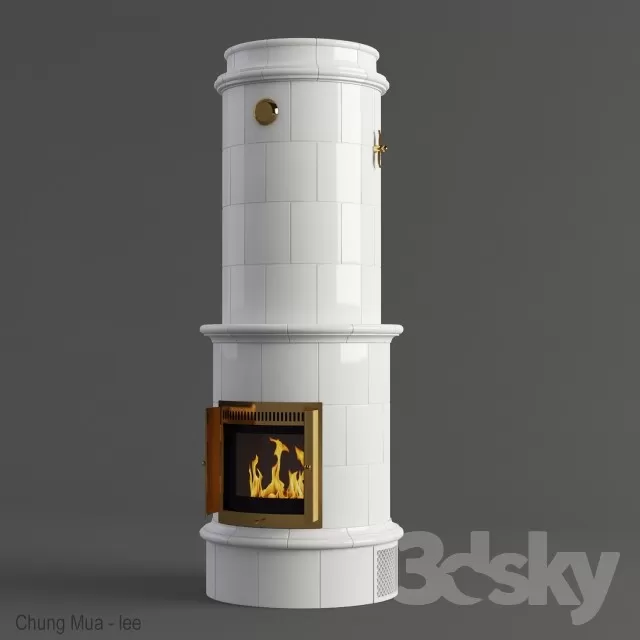 3DSKYFREE – DECOR - FIREPLACE 3DS MAX MODELS
