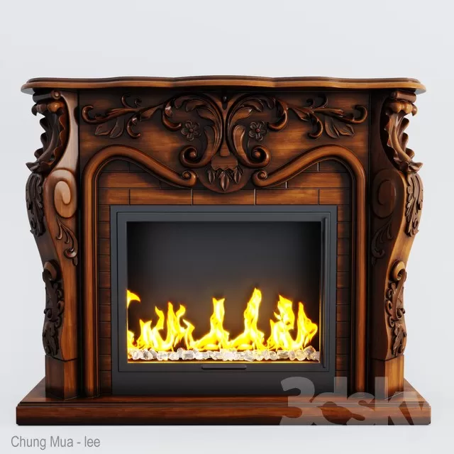 DECOR - FIREPLACE 3D MODELS
