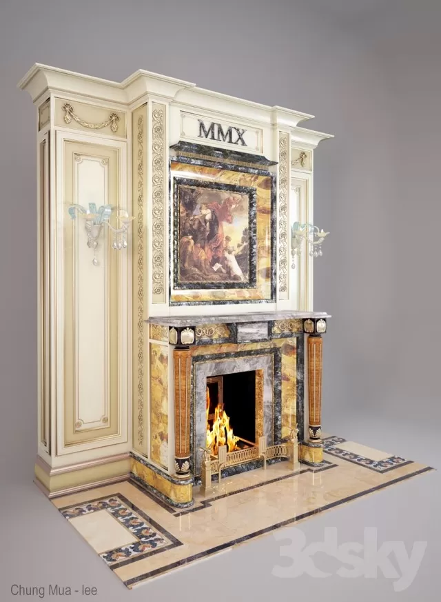 DECOR - FIREPLACE 3D MODELS