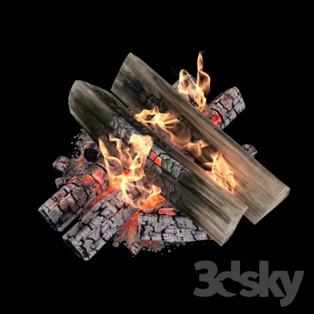 3DSKYFREE – DECOR - FIREPLACE 3DS MAX MODELS