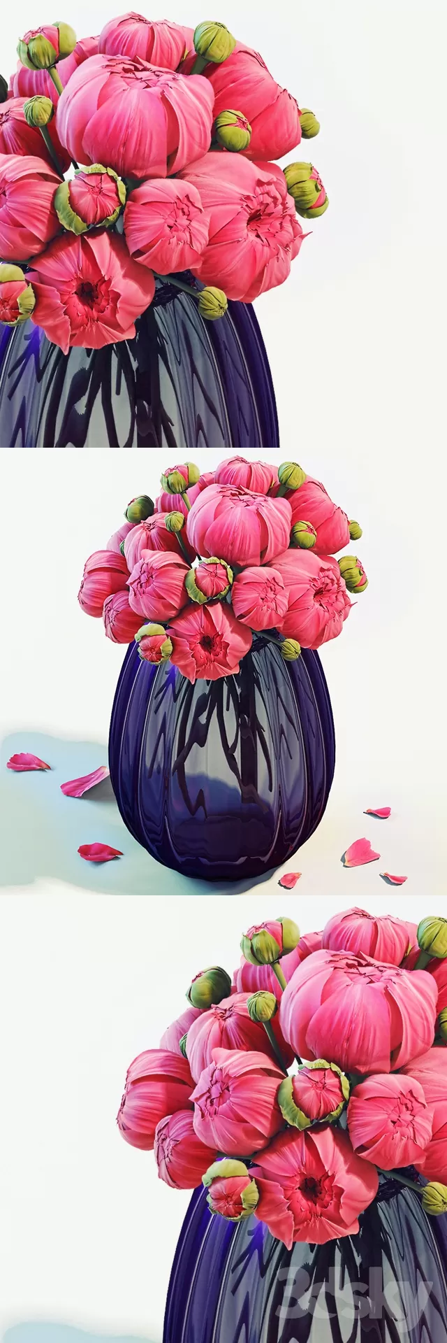 3DSKYFREE – DECOR - FLOWER 3DS MAX MODELS