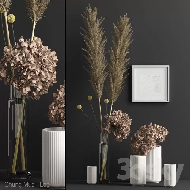 3DSKYFREE – DECOR - FLOWER 3DS MAX MODELS
