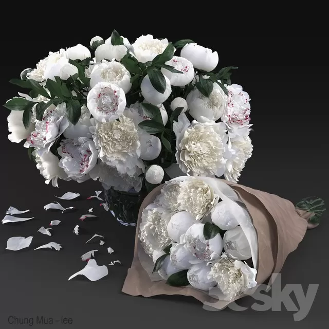 3DSKYFREE – DECOR - FLOWER 3DS MAX MODELS