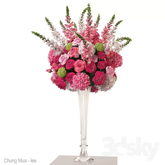 3DSKYFREE – DECOR - FLOWER 3DS MAX MODELS