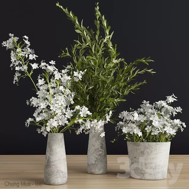 3DSKYFREE – DECOR - FLOWER 3DS MAX MODELS