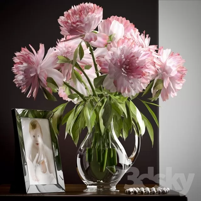 3DSKYFREE – DECOR - FLOWER 3DS MAX MODELS