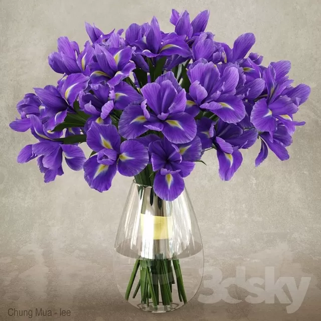 3DSKYFREE – DECOR - FLOWER 3DS MAX MODELS