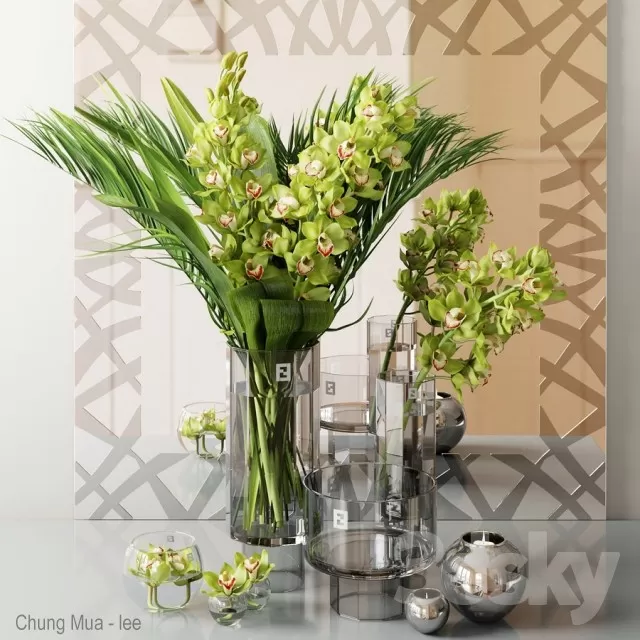 3DSKYFREE – DECOR - FLOWER 3DS MAX MODELS