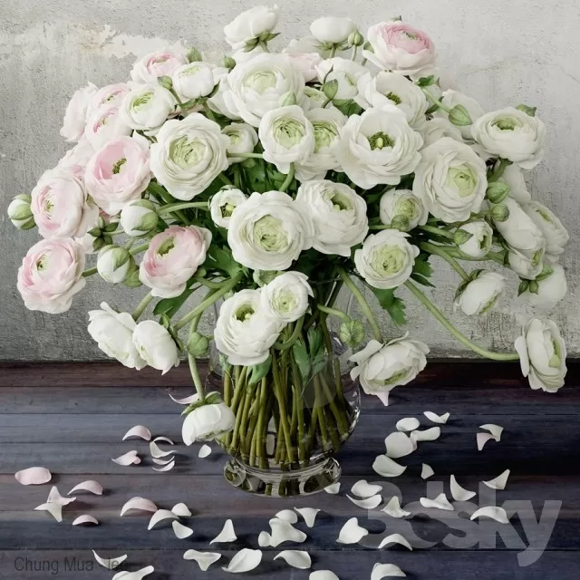 3DSKYFREE – DECOR - FLOWER 3DS MAX MODELS