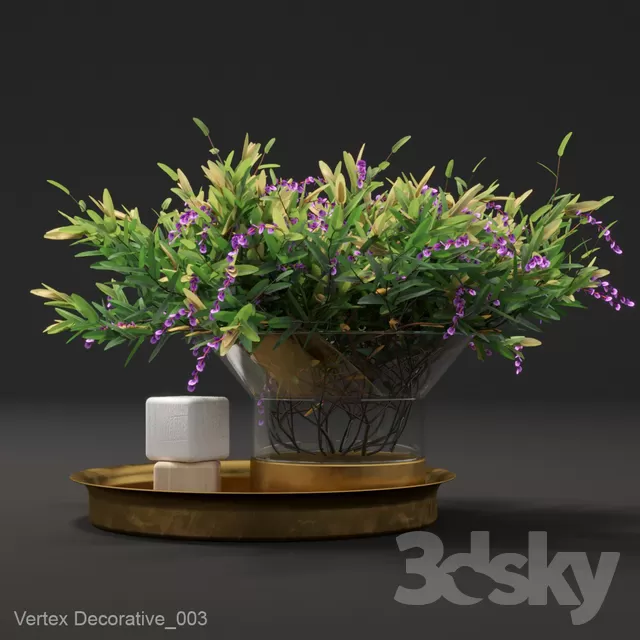 3DSKYFREE – DECOR - FLOWER 3DS MAX MODELS