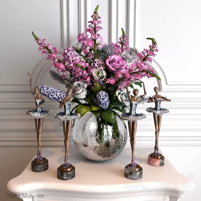 3DSKYFREE – DECOR - FLOWER 3DS MAX MODELS