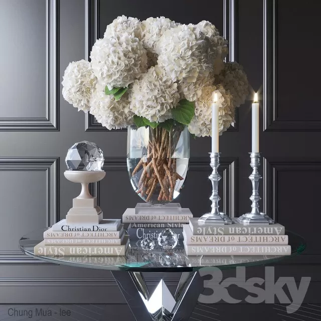 3DSKYFREE – DECOR - FLOWER 3DS MAX MODELS