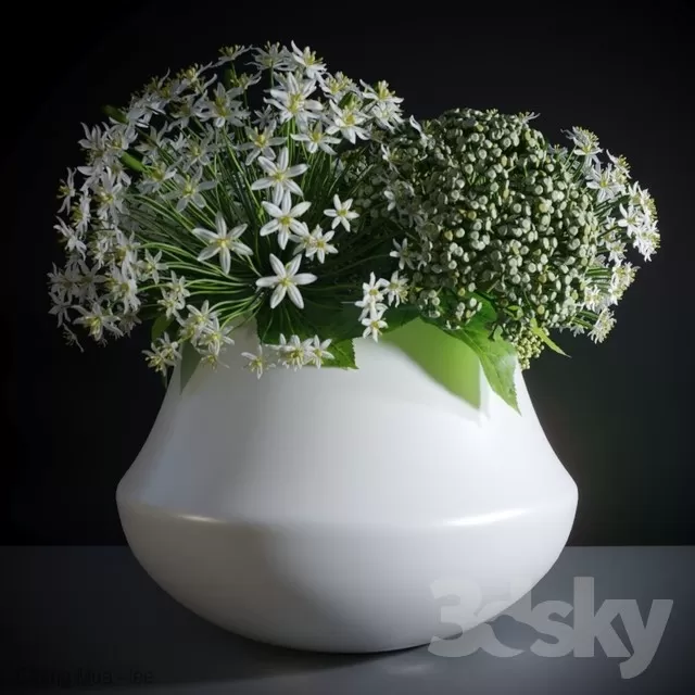 3DSKYFREE – DECOR - FLOWER 3DS MAX MODELS