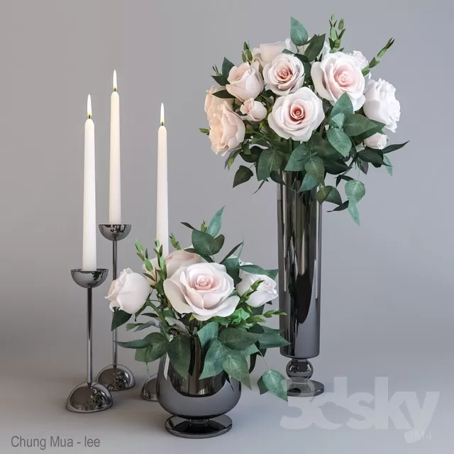 3DSKYFREE – DECOR - FLOWER 3DS MAX MODELS