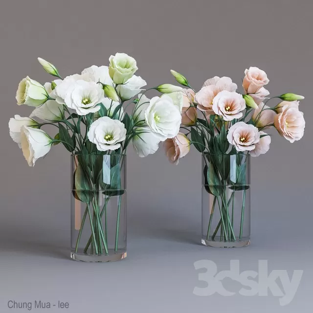 3DSKYFREE – DECOR - FLOWER 3DS MAX MODELS