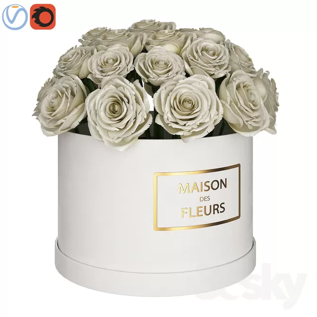 3DSKYFREE – DECOR - FLOWER 3DS MAX MODELS