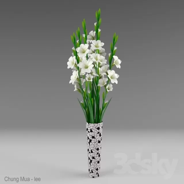 3DSKYFREE – DECOR - FLOWER 3DS MAX MODELS