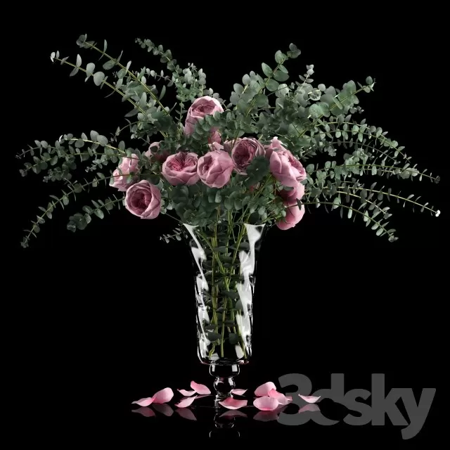 3DSKYFREE – DECOR - FLOWER 3DS MAX MODELS