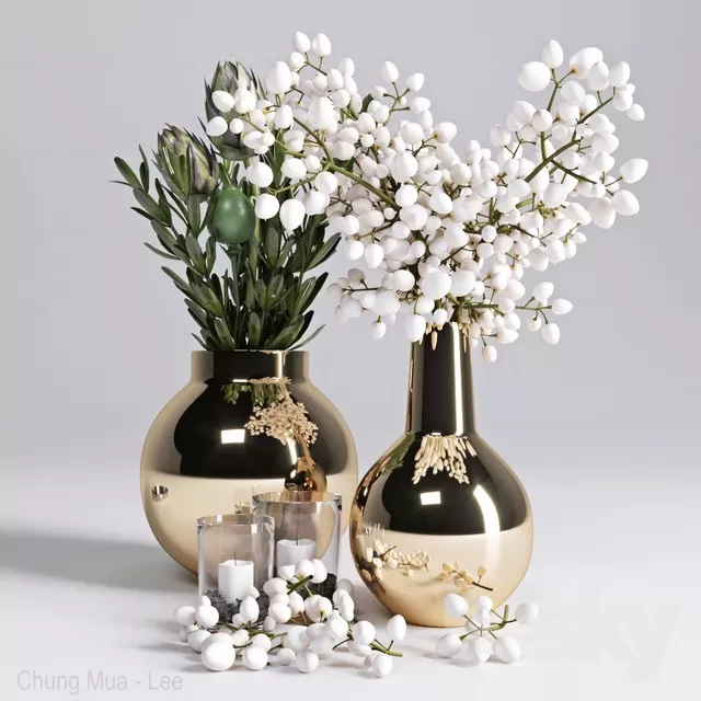 3DSKYFREE – DECOR - FLOWER 3DS MAX MODELS