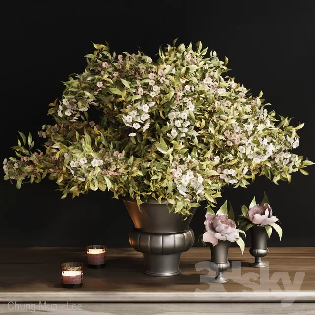 3DSKYFREE – DECOR - FLOWER 3DS MAX MODELS