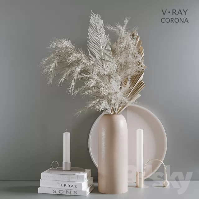 3DSKYFREE – DECOR - FLOWER 3DS MAX MODELS