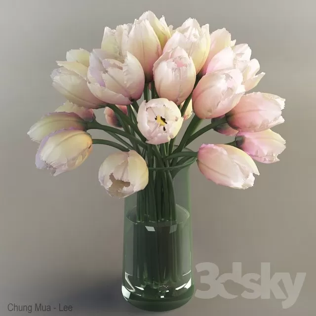 3DSKYFREE – DECOR - FLOWER 3DS MAX MODELS