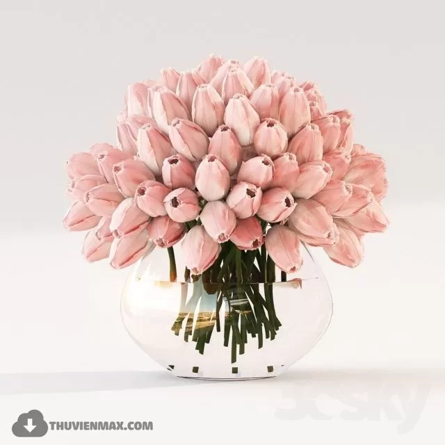 3DSKYFREE – DECOR - FLOWER 3DS MAX MODELS