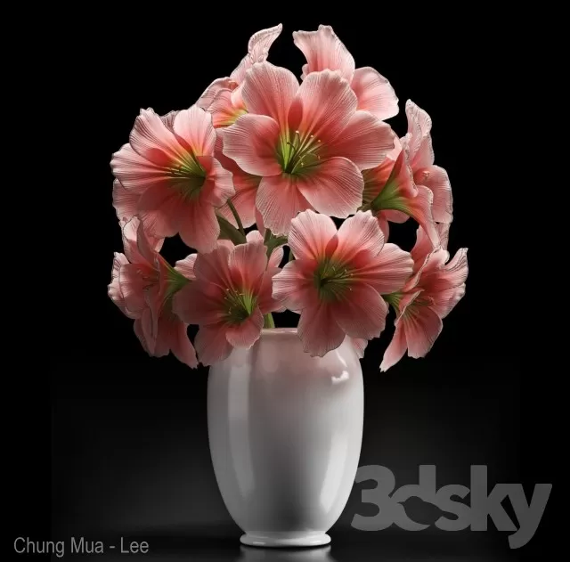 3DSKYFREE – DECOR - FLOWER 3DS MAX MODELS