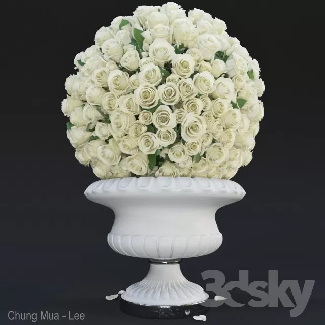 3DSKYFREE – DECOR - FLOWER 3DS MAX MODELS