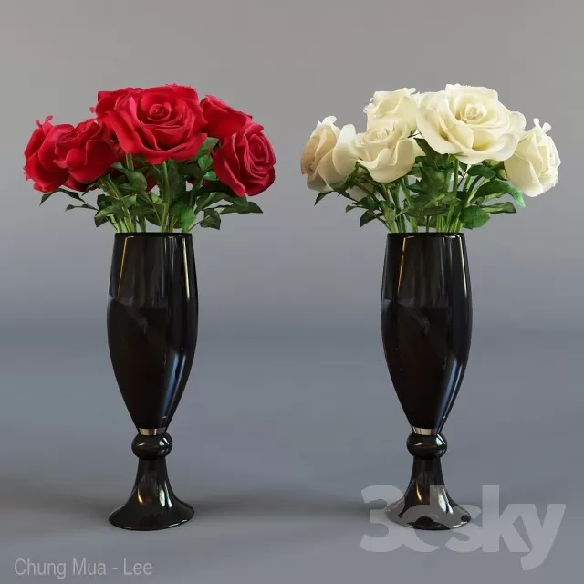 3DSKYFREE – DECOR - FLOWER 3DS MAX MODELS
