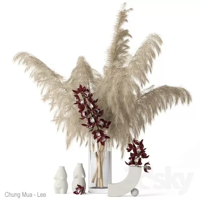 3DSKYFREE – DECOR - FLOWER 3DS MAX MODELS