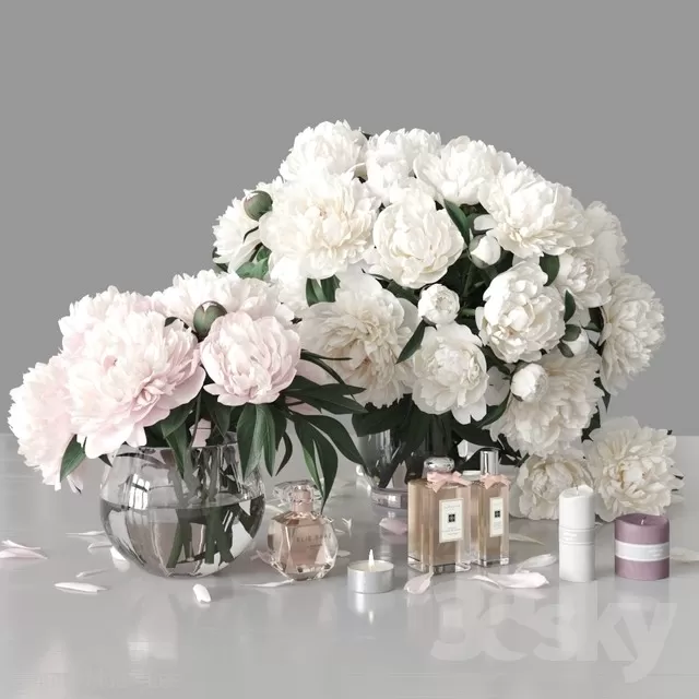 3DSKYFREE – DECOR - FLOWER 3DS MAX MODELS