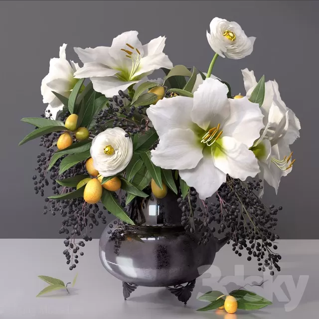 3DSKYFREE – DECOR - FLOWER 3DS MAX MODELS