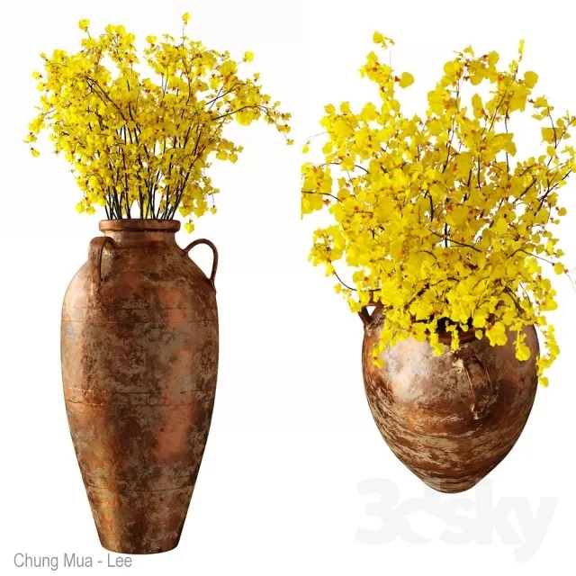 3DSKYFREE – DECOR - FLOWER 3DS MAX MODELS