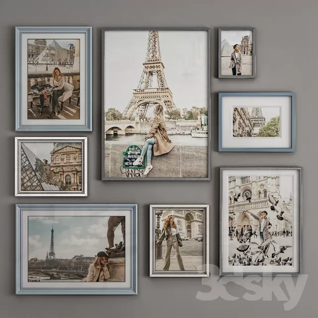 3DSKYFREE – DECOR - FRAME 3DS MAX MODELS