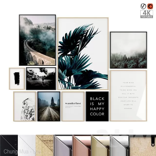 3DSKYFREE – DECOR - FRAME 3DS MAX MODELS