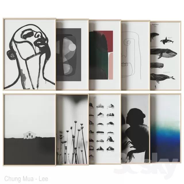 3DSKYFREE – DECOR - FRAME 3DS MAX MODELS