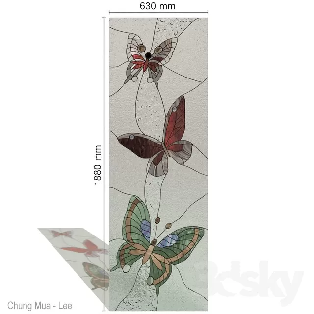 3DSKYFREE – DECOR - FRAME - GLASS 3DS MAX MODELS