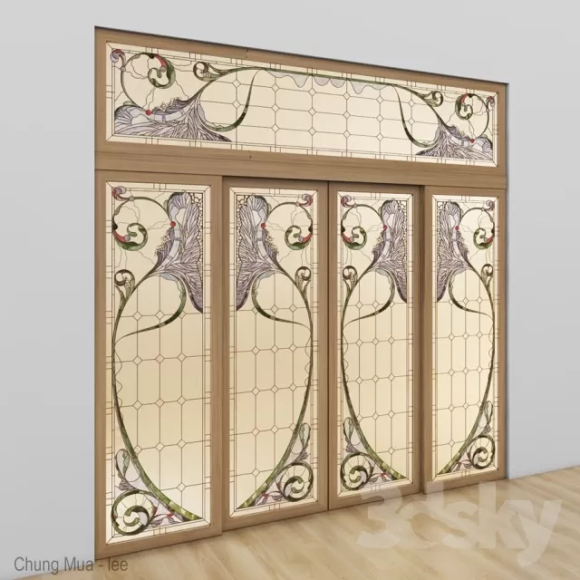 3DSKYFREE – DECOR - FRAME - GLASS 3DS MAX MODELS