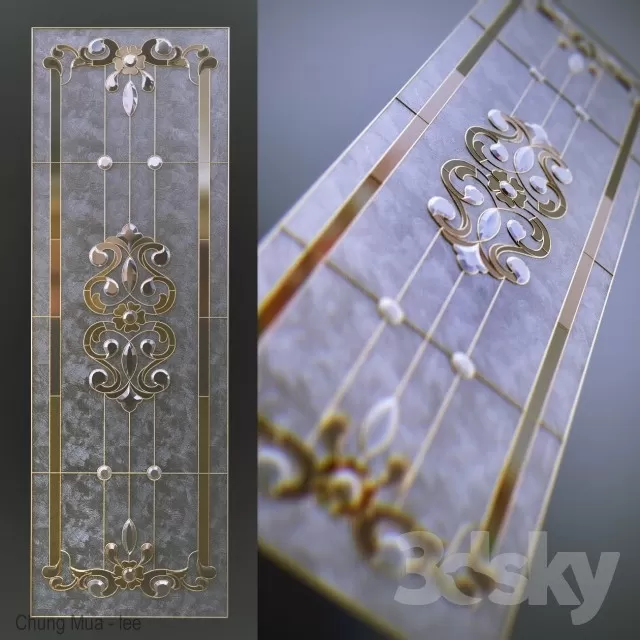 3DSKYFREE – DECOR - FRAME - GLASS 3DS MAX MODELS