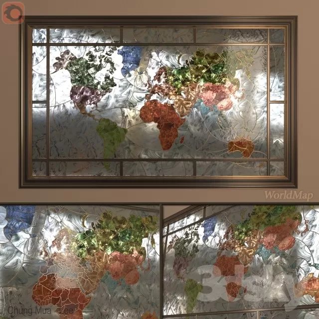 3DSKYFREE – DECOR - FRAME - GLASS 3DS MAX MODELS