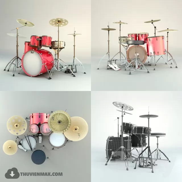 3DSKYFREE – DECOR - INSTRUMENT 3DS MAX MODELS