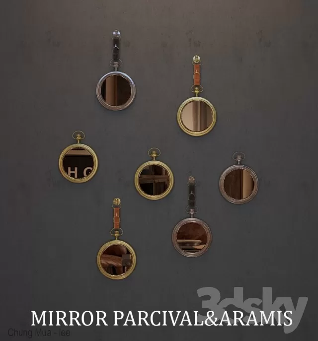 3DSKYFREE – DECOR - MIRROR 3DS MAX MODELS